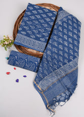 Premium Sanganeri Printed kota Suit With Kota Doria Duppta(BFFKO46)